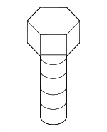 7147184164 - Body: Lower Hinge Screw for BMW Image