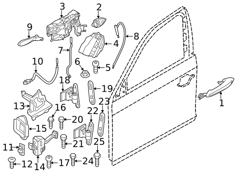 Front Door for 2011 BMW 550i GT #1