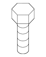 7148499258 - Body: Upper Hinge Bolt for BMW Image