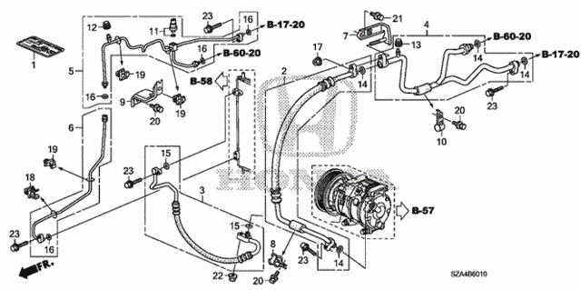 A/C Air Conditioner (Hoses - Pipes) for 2012 Honda Pilot #0