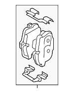 34207885509 - : Brake Pads for BMW: M5, M5 Touring Image