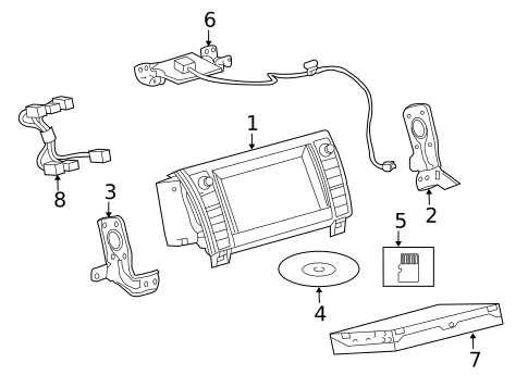 Navigation System Components for 2018 Toyota Sequoia #0