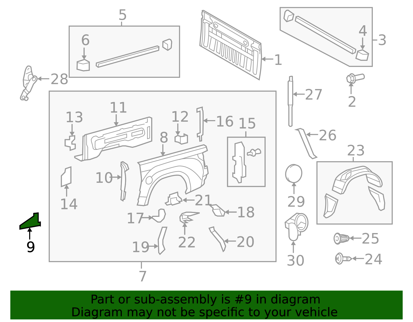 66245-0C030 - Stone Guard - 2014-2020 Toyota Tundra | Nucar Toyota Parts