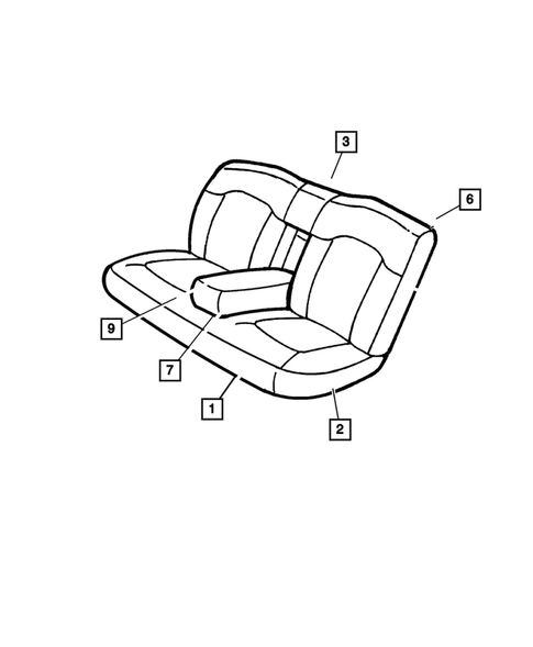 Rear Seats- Folding and Quad for 2004 Dodge Intrepid #4