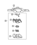 68257301AA - Interior Trim: Overhead Console Wiring for Mopar Image