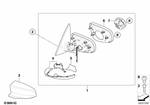 51167282744 - : M Outside Mirror, Right for BMW Image