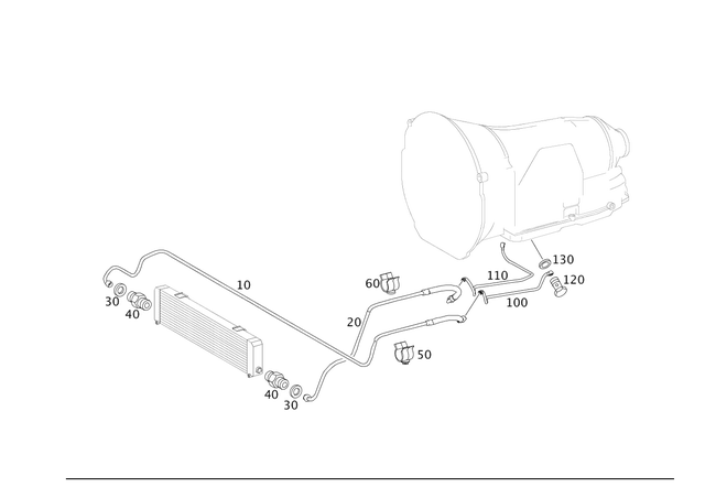1992710185 - : Hose for Mercedes-Benz Image