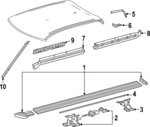 517020C020 - Body: Front Bracket for Toyota: Sequoia, Tundra Image