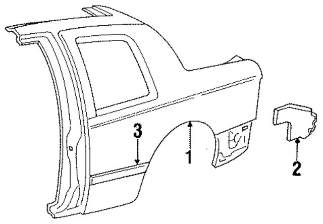 E9SZ6328456A - Body: Splash Shield for Ford: Thunderbird | Mercury: Cougar Image