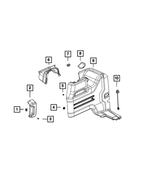 6MM76TX7AC - Interior Trim: Close Out Panel for Jeep: Wrangler Image
