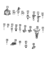 6513518AA - Electrical: Hex Head Screw And Lock Washer for Mopar Image
