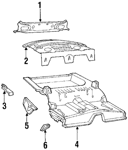 Rear Body for 1985 Ford Thunderbird #0
