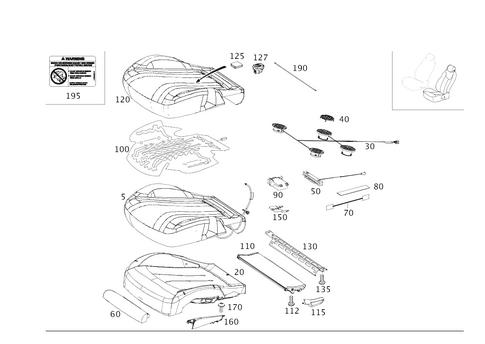 Left Seat for 2016 Mercedes-Benz S550e #0