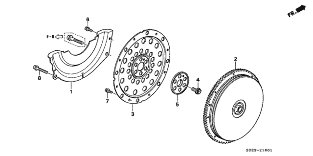 AT Flywheel (CVT) for 1997 Honda Civic #0