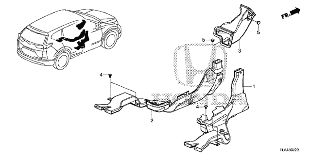 Duct for 2019 Honda CR-V #0