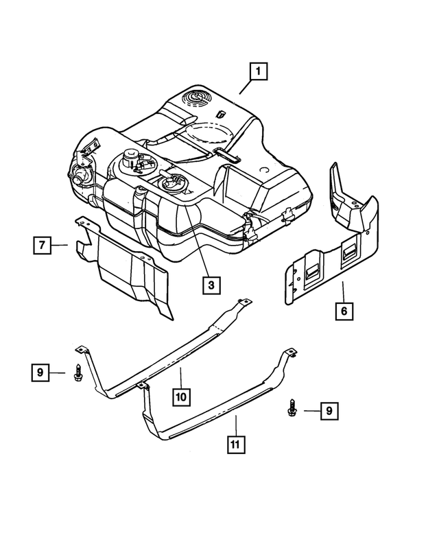 4581037AC - Fuel: Heat Shield, Side for Mopar Image