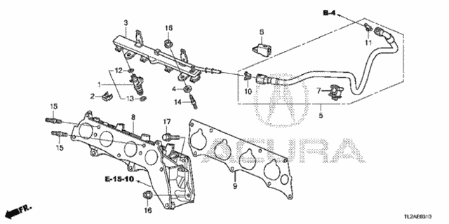 Fuel Injector (L4) for 2013 Acura TSX #0