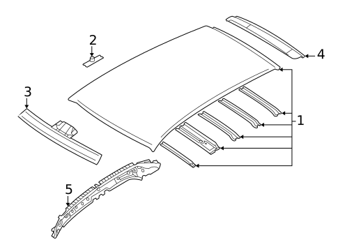 Roof & Components for 2003 Subaru Impreza #0