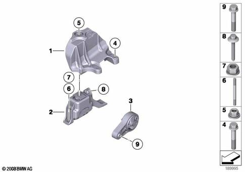 Engine Suspension for 2008 Mini Cooper SE #0
