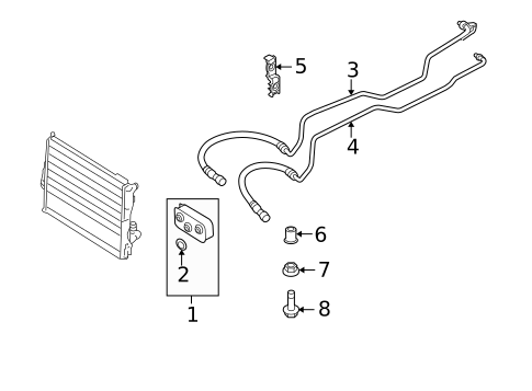 Trans Oil Cooler for 2009 BMW X3 #0