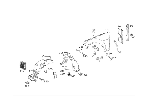 Front Fender for 2013 Mercedes-Benz C250 #0