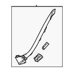 21869017257L34 - Body: Lower Quarter Trim for Mercedes-Benz Image