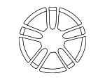 9Y0601025BKOB5 - : Wheel, Alloy for Porsche: Cayenne Image