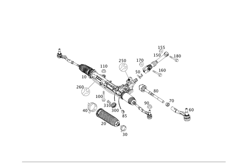 Steering Gear for 2013 Mercedes-Benz C350 #0