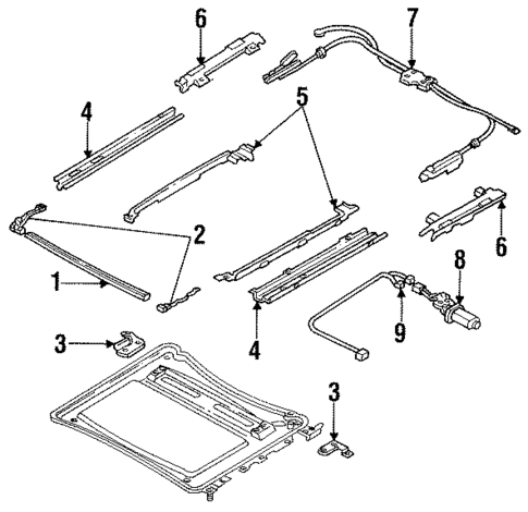 Sunroof for 1994 Mazda MX-6 #1