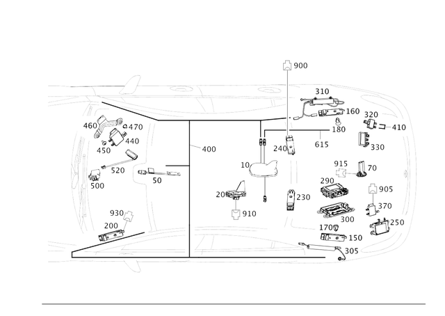 222905640764 - Electrical System: Antenna for Mercedes-Benz Image image