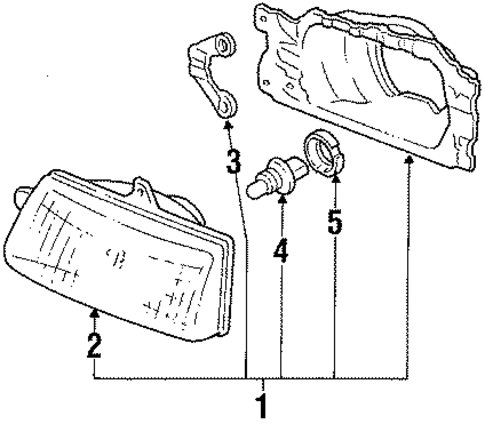 Bulbs - Chassis for 1991 Subaru Justy #0