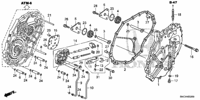 Left Side Cover for 2006 Honda Civic #0