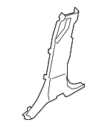 LR082070 - Body: Lower Center Pillar Trim for Land Rover: Discovery Image