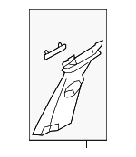 LR082183 - : Upper Center Pillar Trim for Land-Rover Image