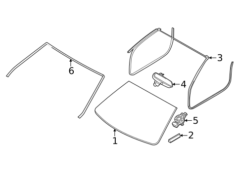 Glass - Windshield for 2019 BMW 440i xDrive Gran Coupe #13