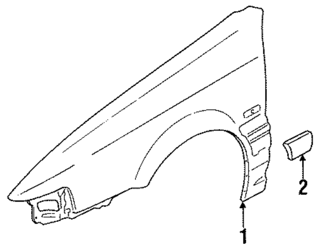 GJY752210A - : Fender for Mazda Image
