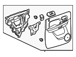 20919809 - Body: Door Trim Panel for Cadillac: Escalade ESV | Chevrolet: Silverado 1500, Silverado 2500 HD, Silverado 3500 HD, Suburban 1500, Suburban 2500 | GMC: Sierra 1500, Sierra 2500 HD, Sierra 3500 HD, Yukon XL 1500, Yukon XL 2500 Image
