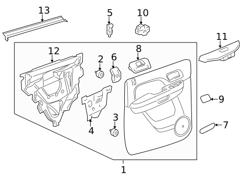 Exterior Trim - Rear Door for 2011 Chevrolet Silverado 3500 HD #4