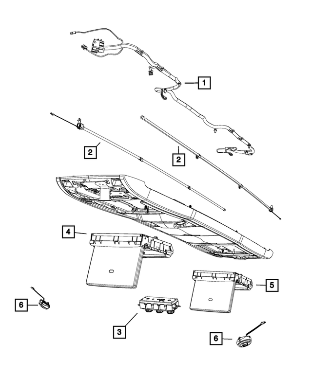 68149284AB - Interior Trim: Auxiliary Lamp for Mopar Image