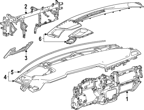Instrument Panel for 2025 GMC Sierra 3500 HD #1