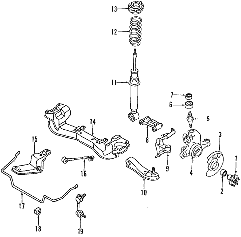 Front Suspension for 1993 Nissan 300ZX | OEM Parts Online