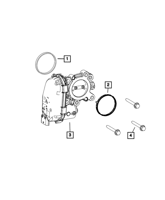 68607620AA - Fuel and Accelerator Pedal: Throttle Body for Jeep: Cherokee Image