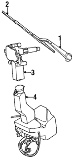 4673010 - Body: Wiper Motor for Chrysler: Grand Voyager, Town &amp; Country, Voyager | Dodge: Caravan, Grand Caravan Image