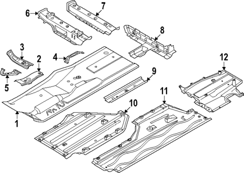 Floor for 2025 BMW 540i xDrive #0