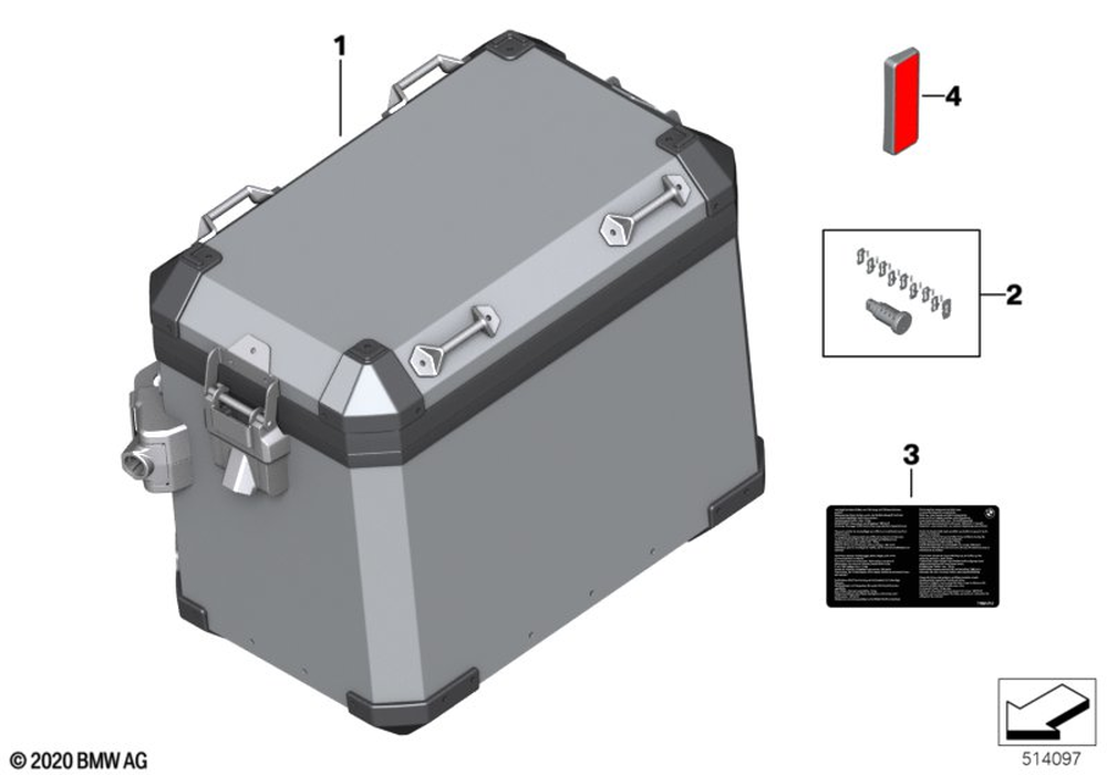 BMW MOTORRADポーチ BMW Motorrad Genuine KA2 R1300GS Adv 12L TANK BAG Water