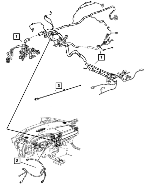 Wiring-Instrument Panel for 2008 Chrysler Sebring #0