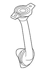 64118390374 - Body: Outlet Hose for BMW: 745i, 745Li, 750i, 750Li, 760i, 760Li, Alpina B7 Image