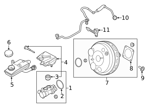 Master Cylinder - Components On Dash Panel for 2018 Lincoln MKC #0