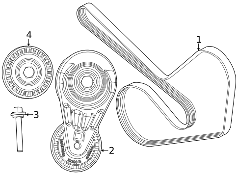 Accessory Drive Belt System Components for 2024 Dodge Hornet #0