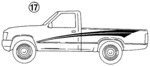 2119990404 - Body: Stripe Tape for Toyota: Pickup Image